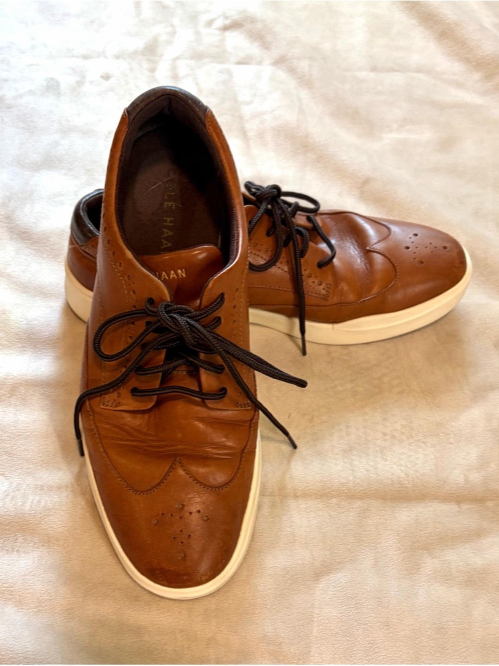 Cole Haan Brown Leather wingtip GrandPro 10.5 men’s casual dress shoe
